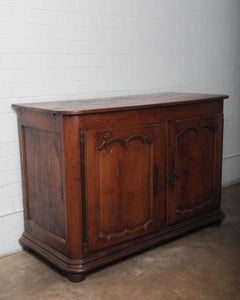 18th Century French Louis XV Walnut Buffet