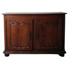18th Century French Louis XV Walnut Buffet