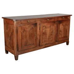 18th Century French Louis XV Walnut Enfilade or Sideboard
