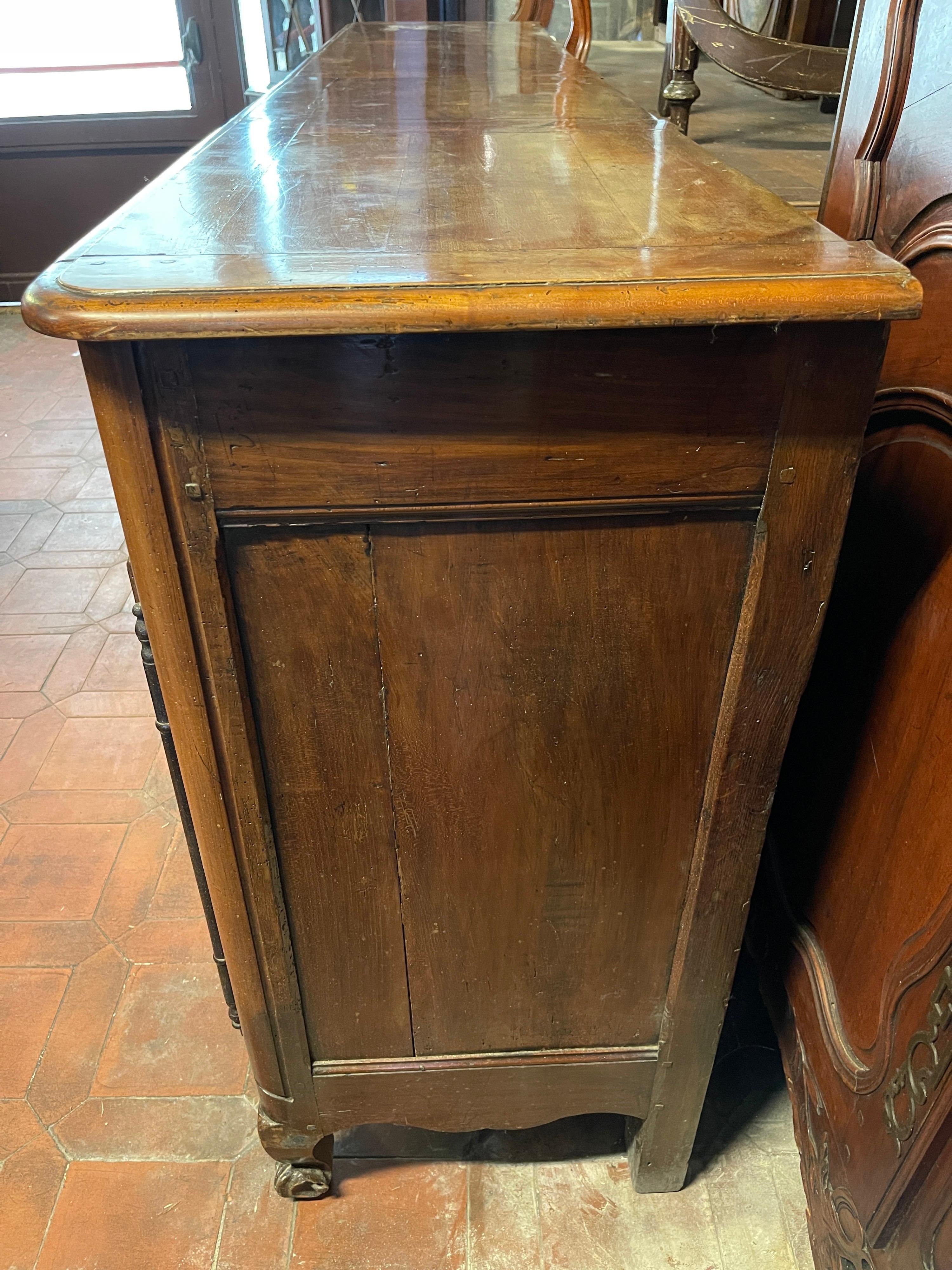 18th Century French Louis XV Walnut Provenza Sideboards Credenzas 1800 2