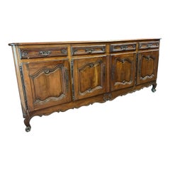 18th Century French Louis XV Walnut Provenza Sideboards Credenzas 1800