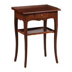18th Century French Louis XV Walnut Side Table 18th Century French Louis XV Walnut Side Table