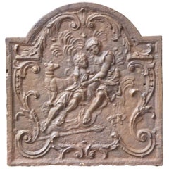18th Century French Louis XV 'Woman and Man' Fireback