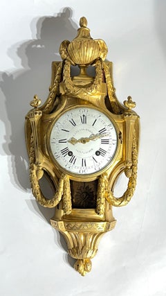 18th Century French Louis XV / XVI Period Gilt Bronze Wall Clock
