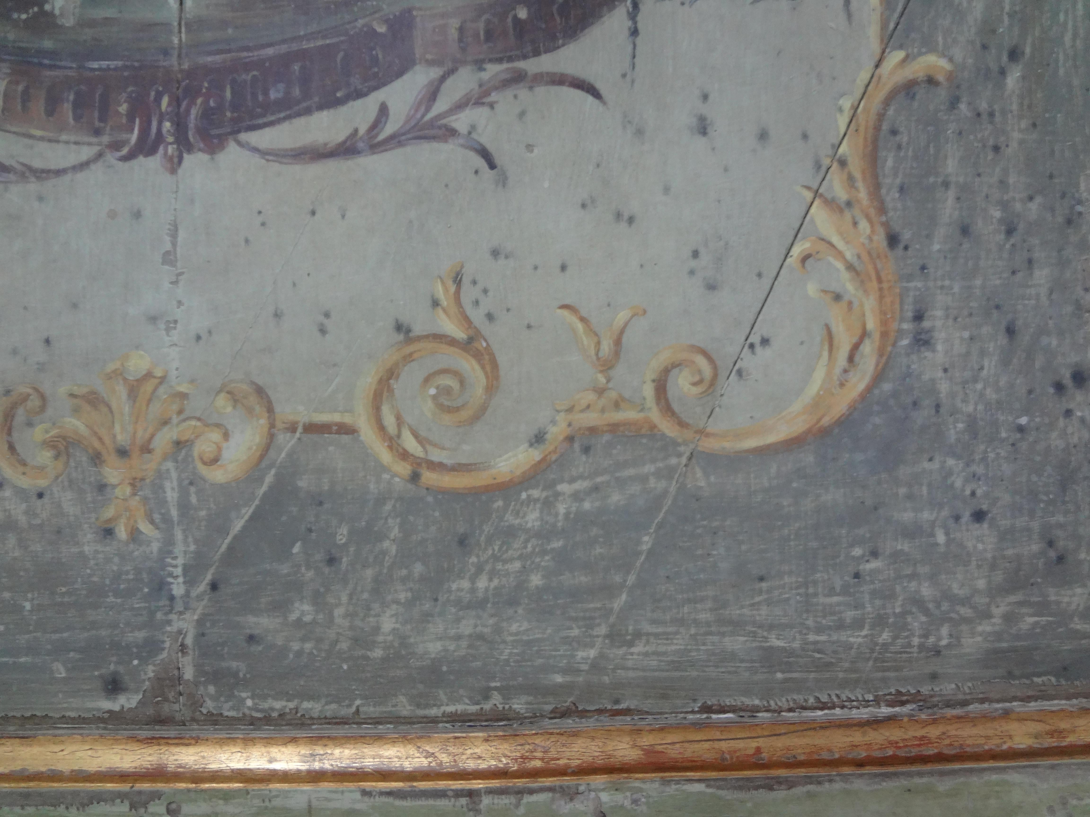 18. Jahrhundert Französisch Louis XVI Boiserie Trumeau Spiegel (Holz) im Angebot