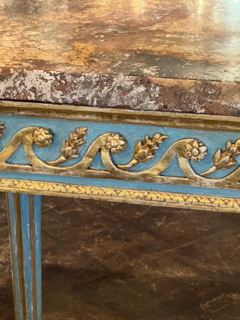 18th Century Italian Louis XVI Style Console For Sale 3