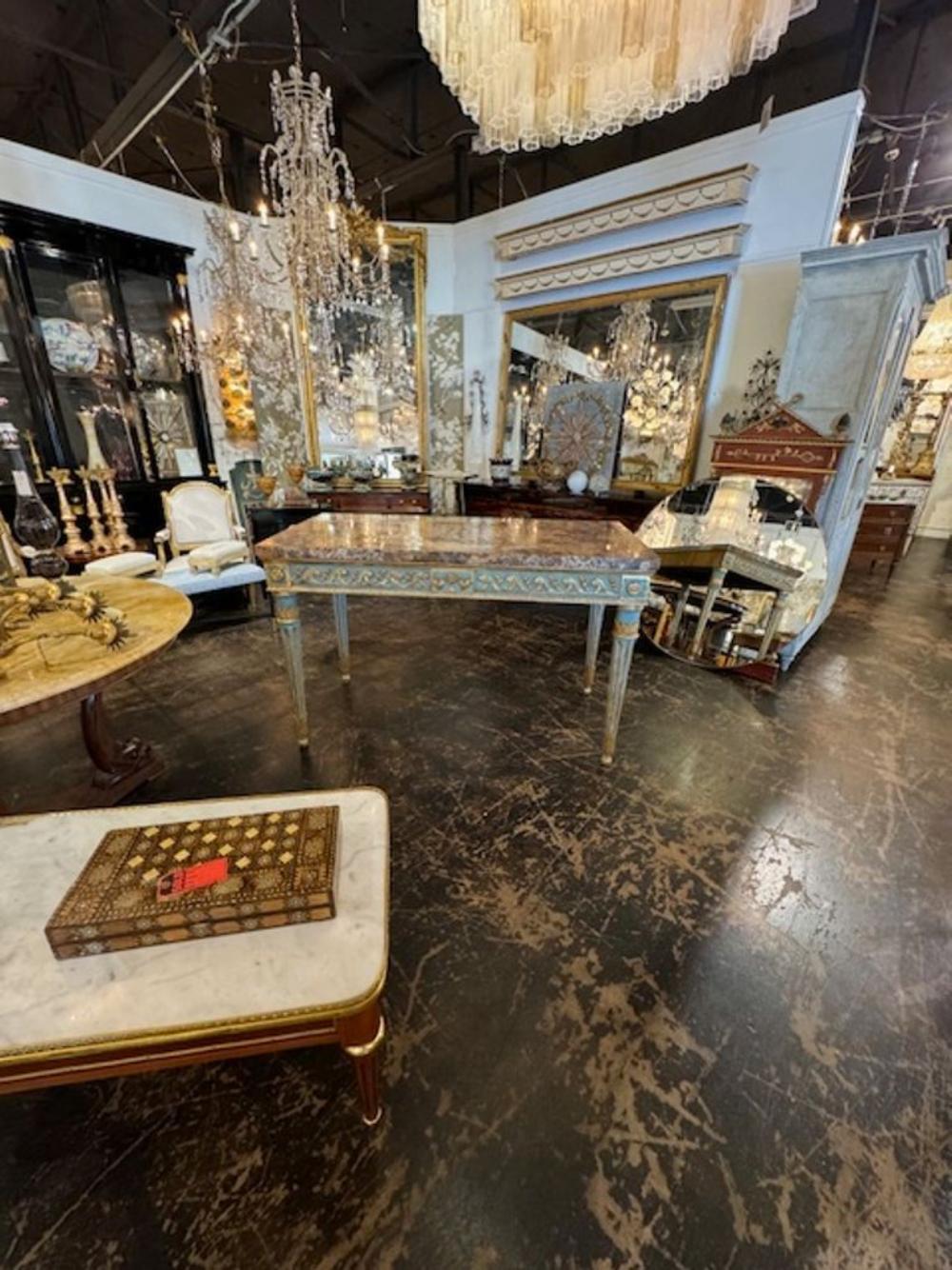 French 18th Century Italian Louis XVI Style Console For Sale