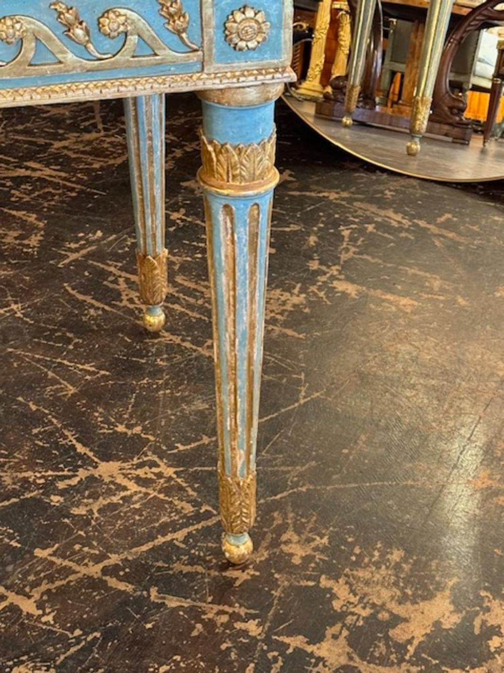 18th Century Italian Louis XVI Style Console In Good Condition For Sale In Dallas, TX
