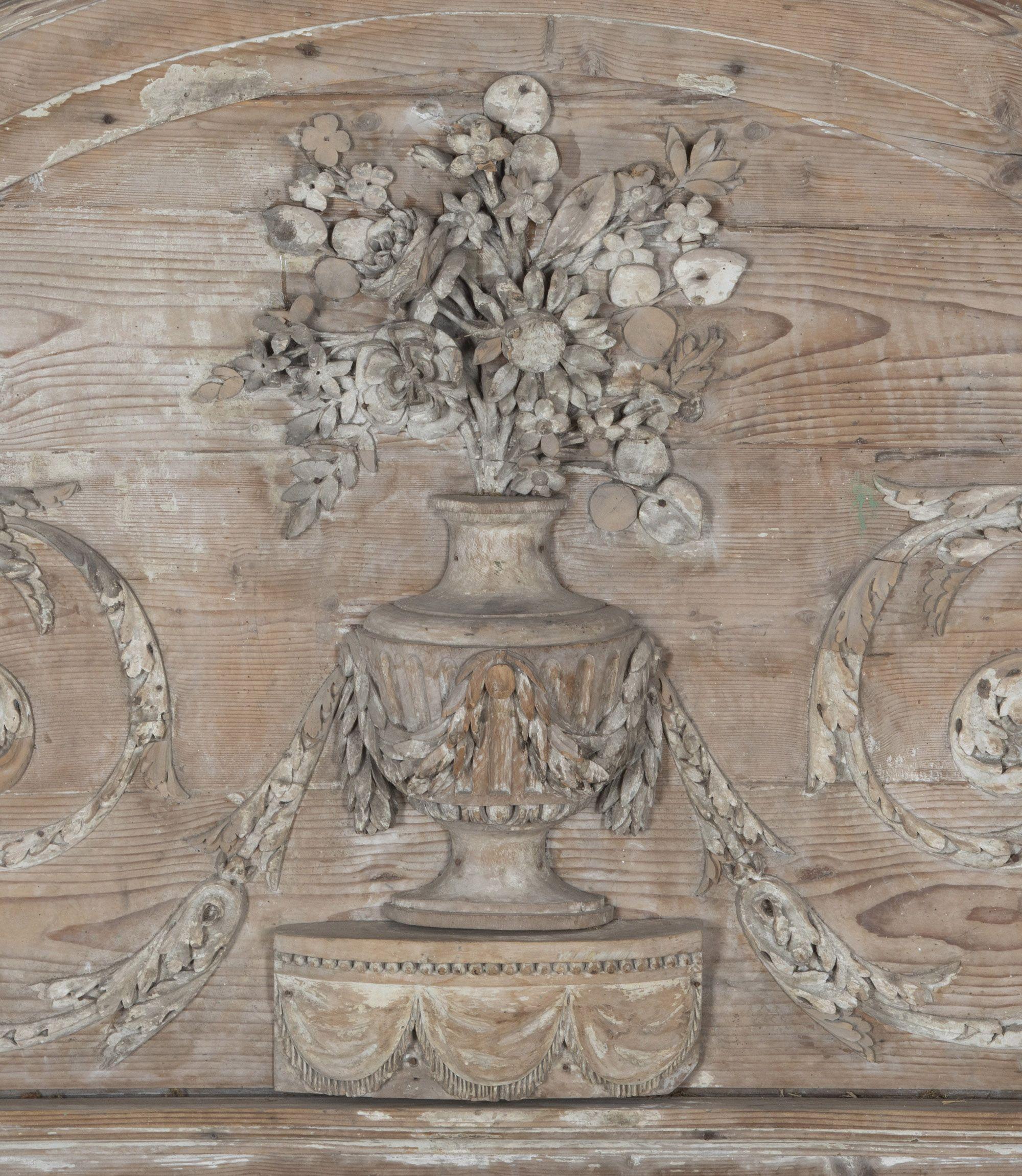 18. Jahrhundert Französisch Louis XVI geschnitzt Kiefer Panel (Kiefernholz) im Angebot