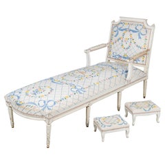 18th Century French Louis XVI Chaise Longue