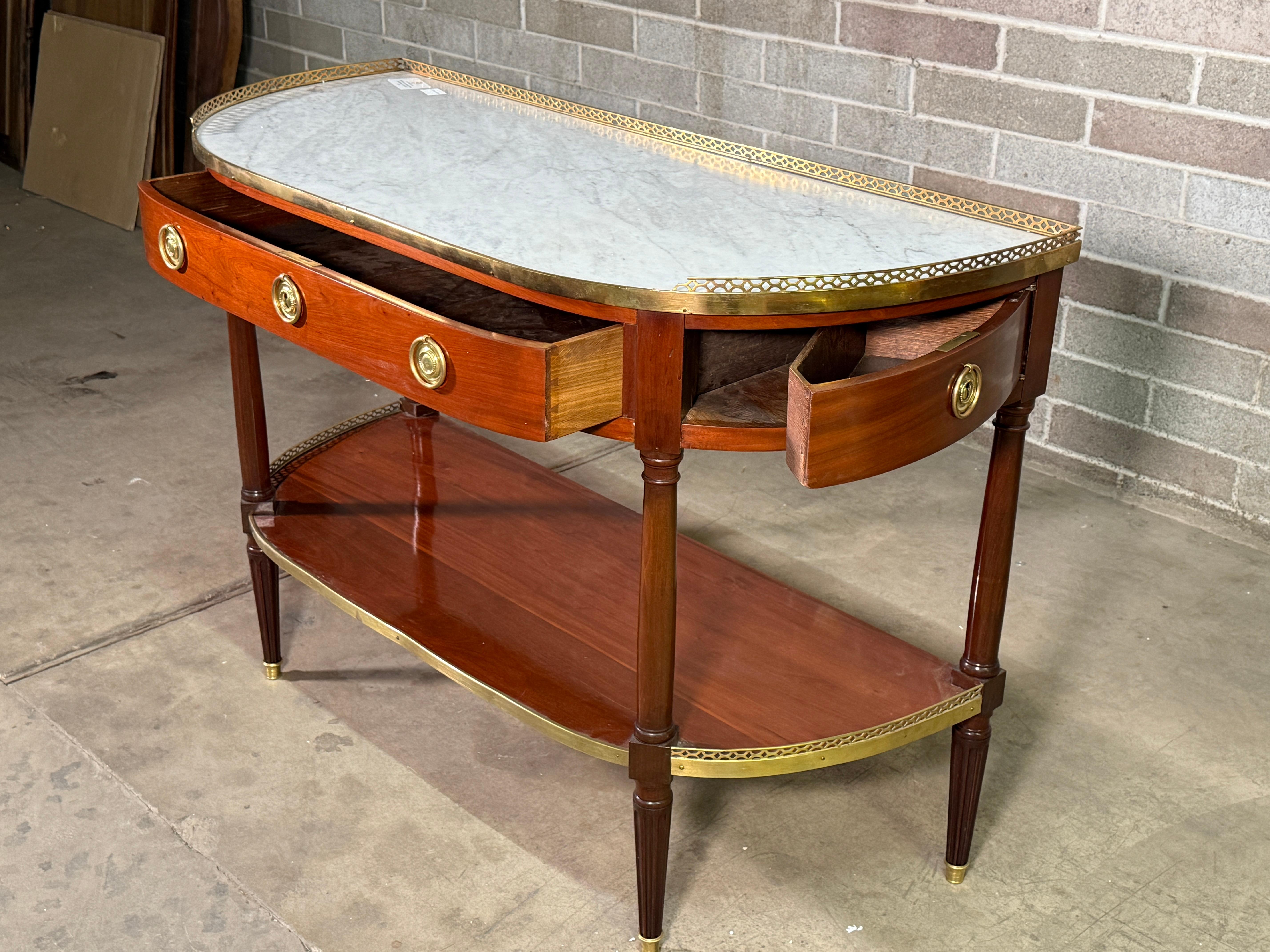 18th Century and Earlier 18th Century French Louis XVI Console / Desserte For Sale