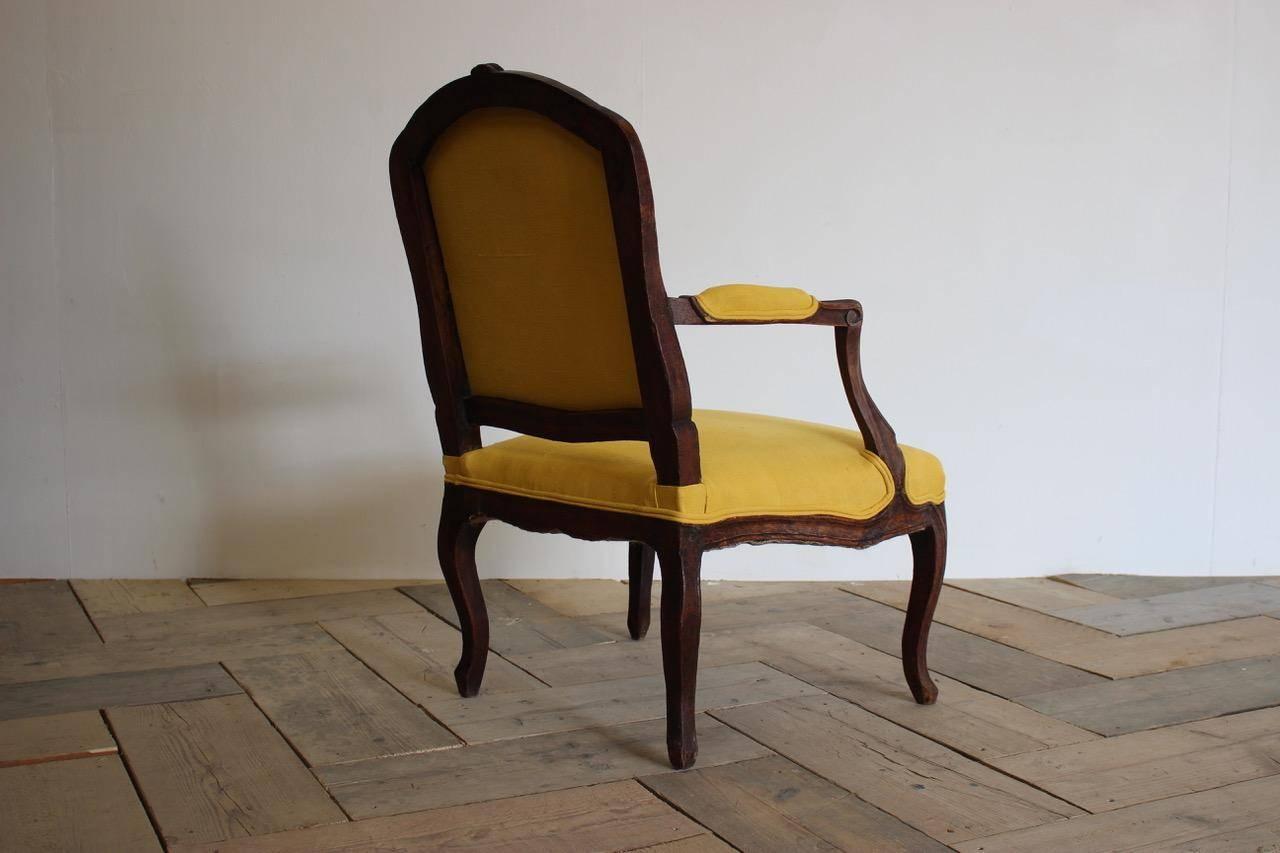 Dyed 18th Century French Louis XVI Fauteuil