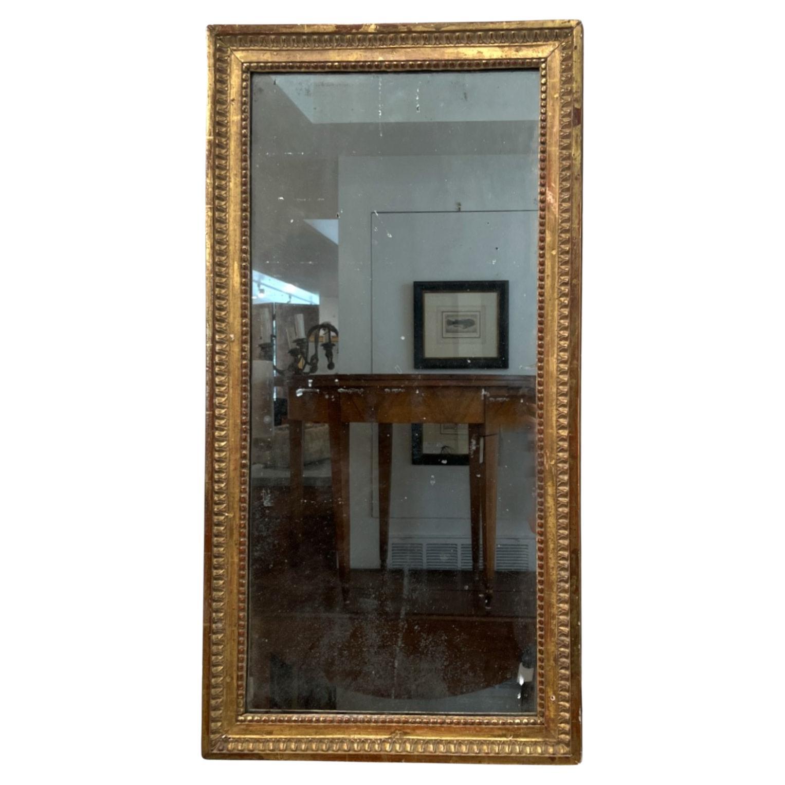 18. Jahrhundert Französisch Louis XVI vergoldet Antique Mirror - klein