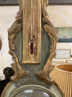 18th Century French Louis XVI Giltwood Barometer