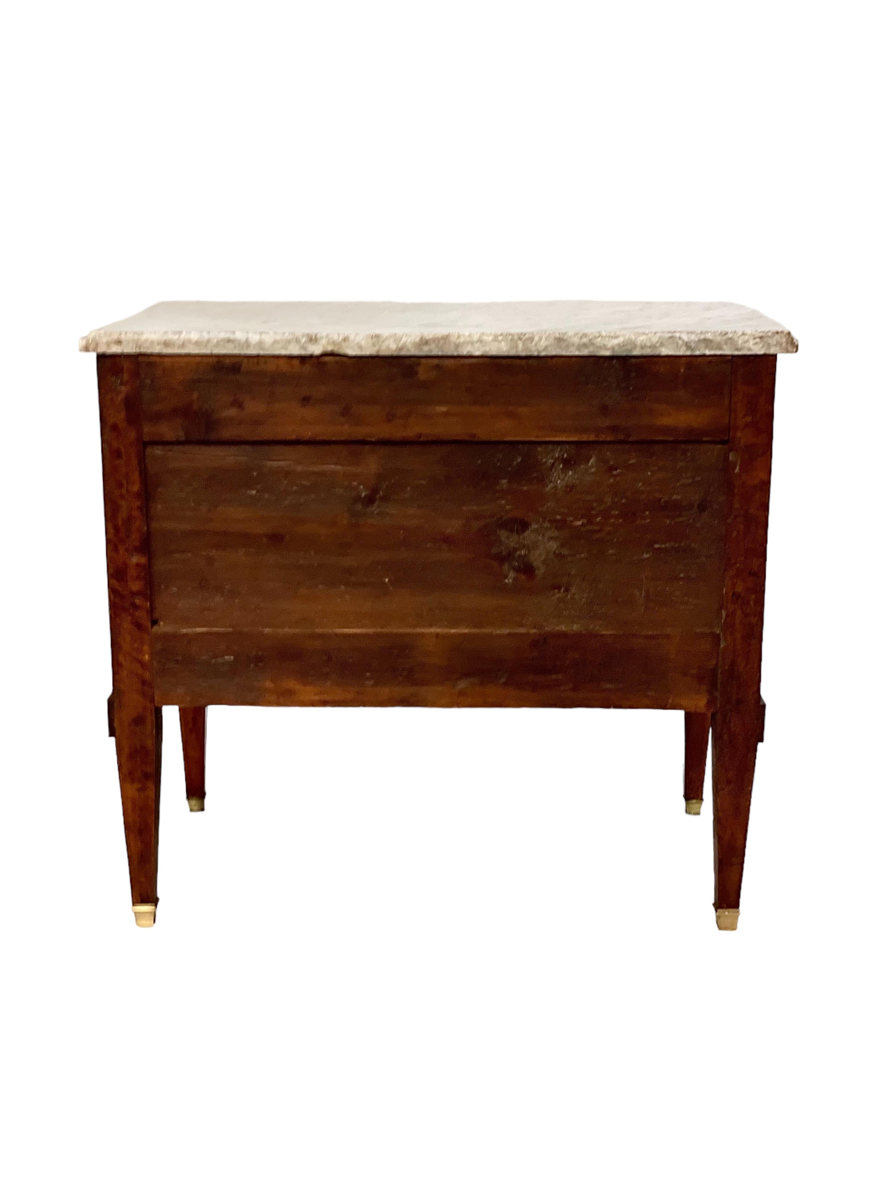 18th Century French Louis XVI Marquetry Commode For Sale 7
