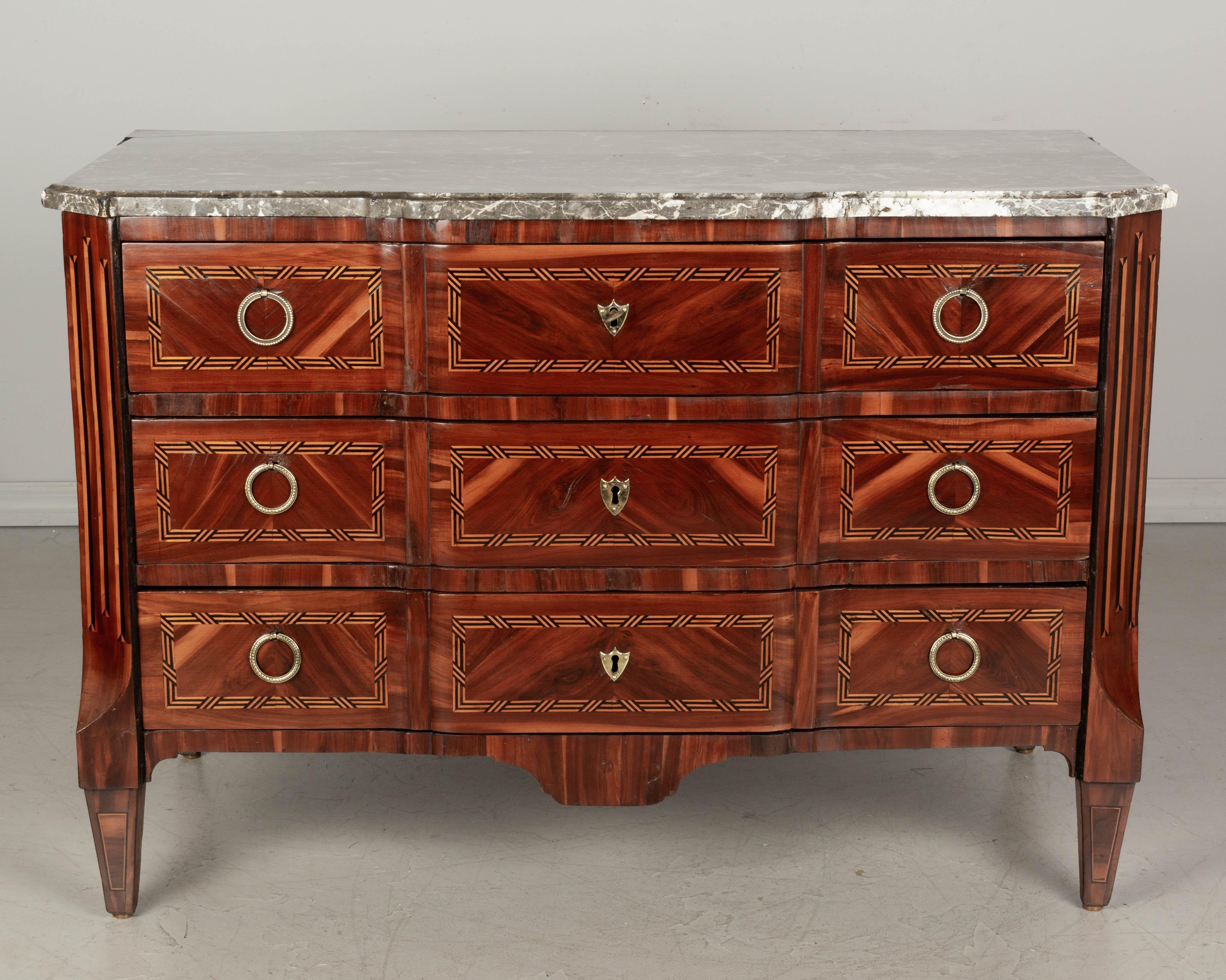 18th Century French Louis XVI Marquetry Commode In Good Condition For Sale In Winter Park, FL