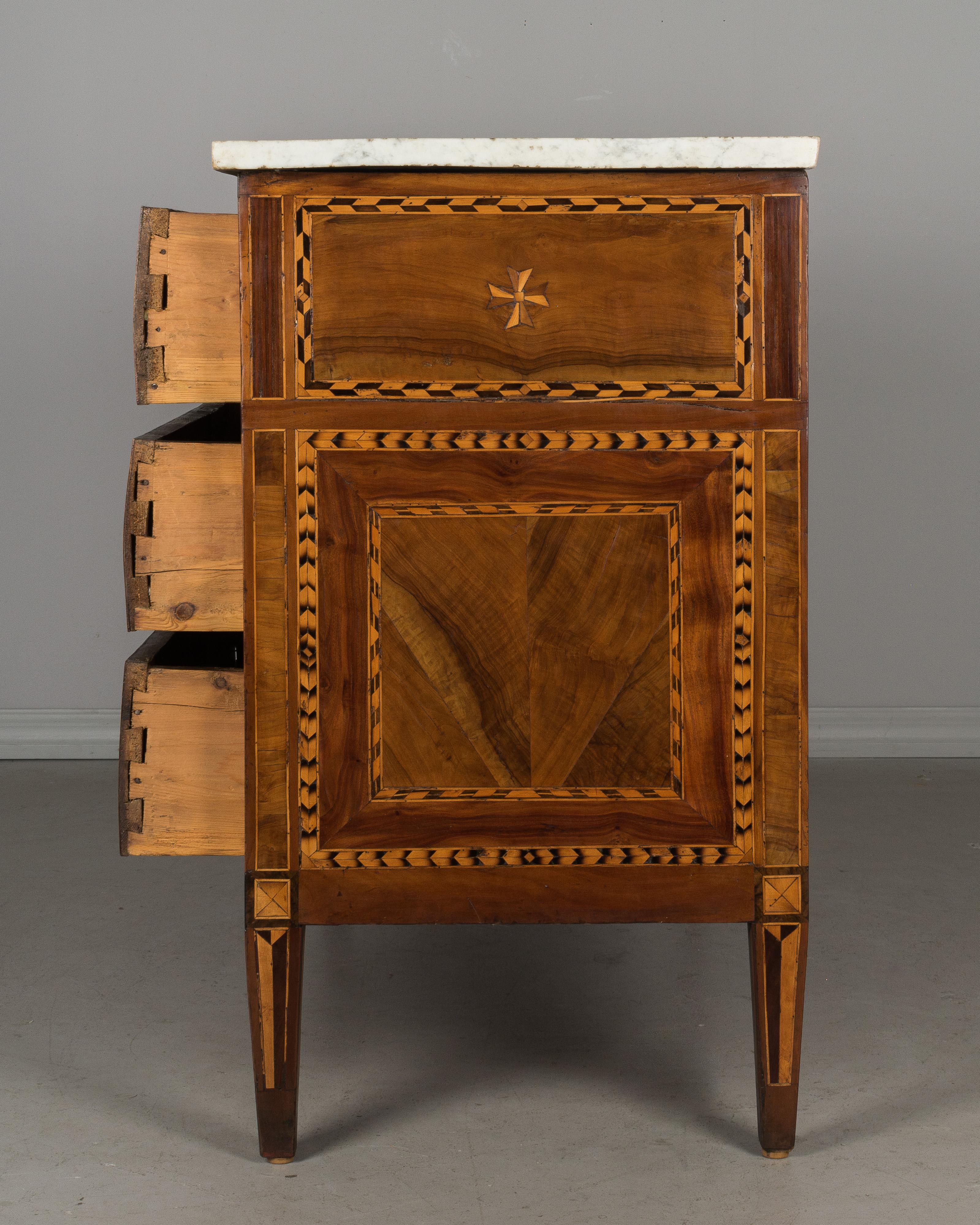 18th Century French Louis XVI Marquetry Commode 1