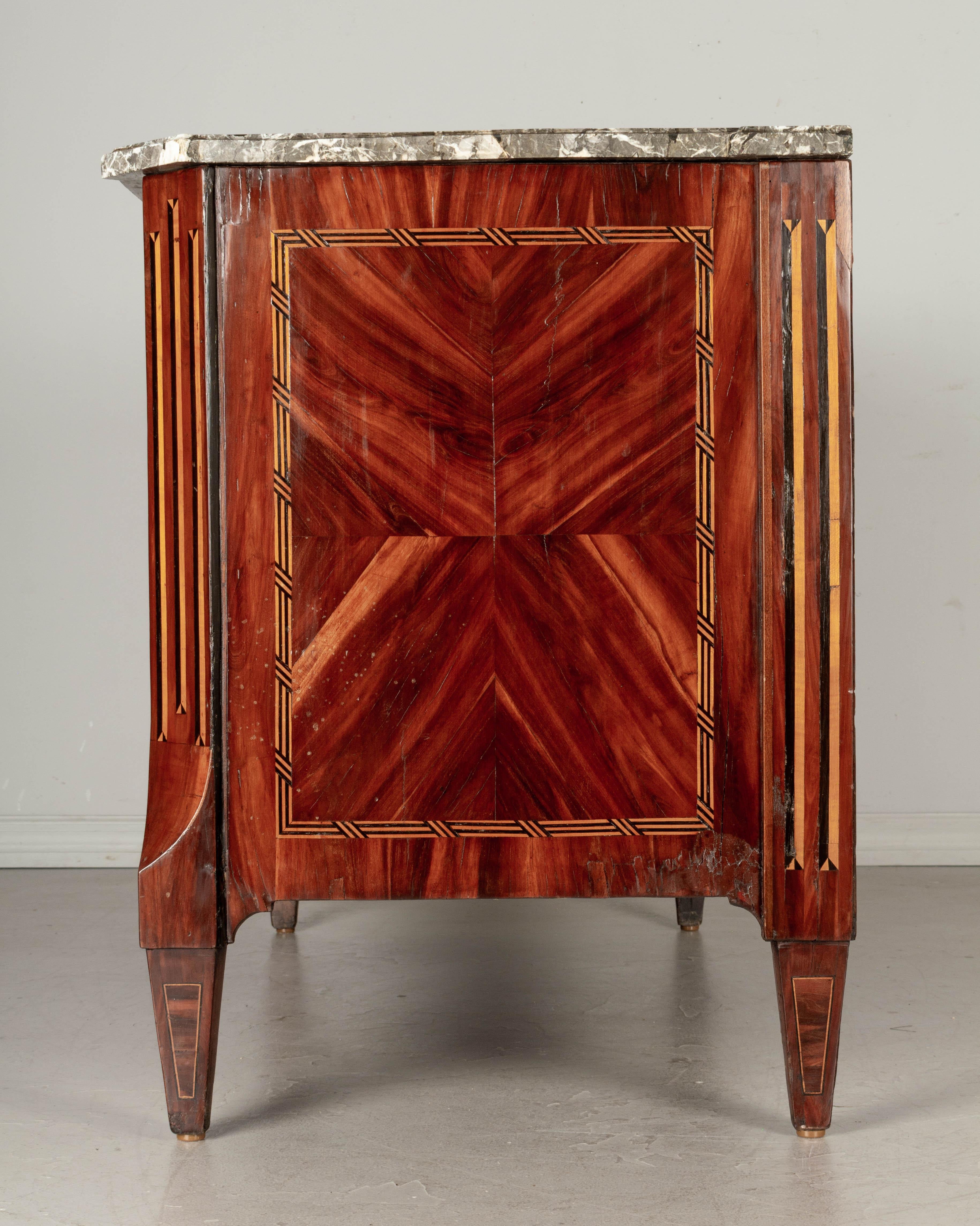 18th Century French Louis XVI Marquetry Commode For Sale 1