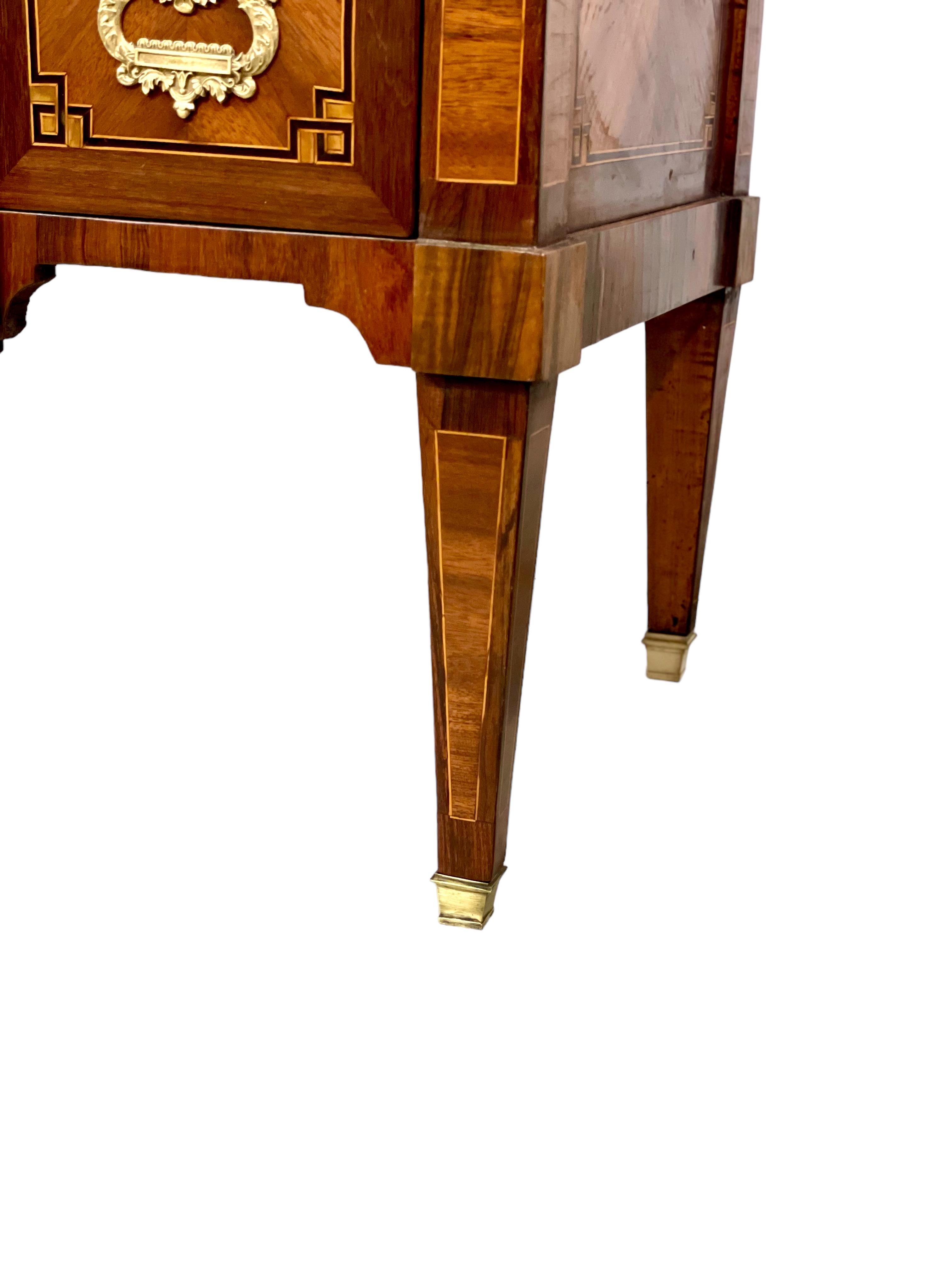 18th Century French Louis XVI Marquetry Commode For Sale 2