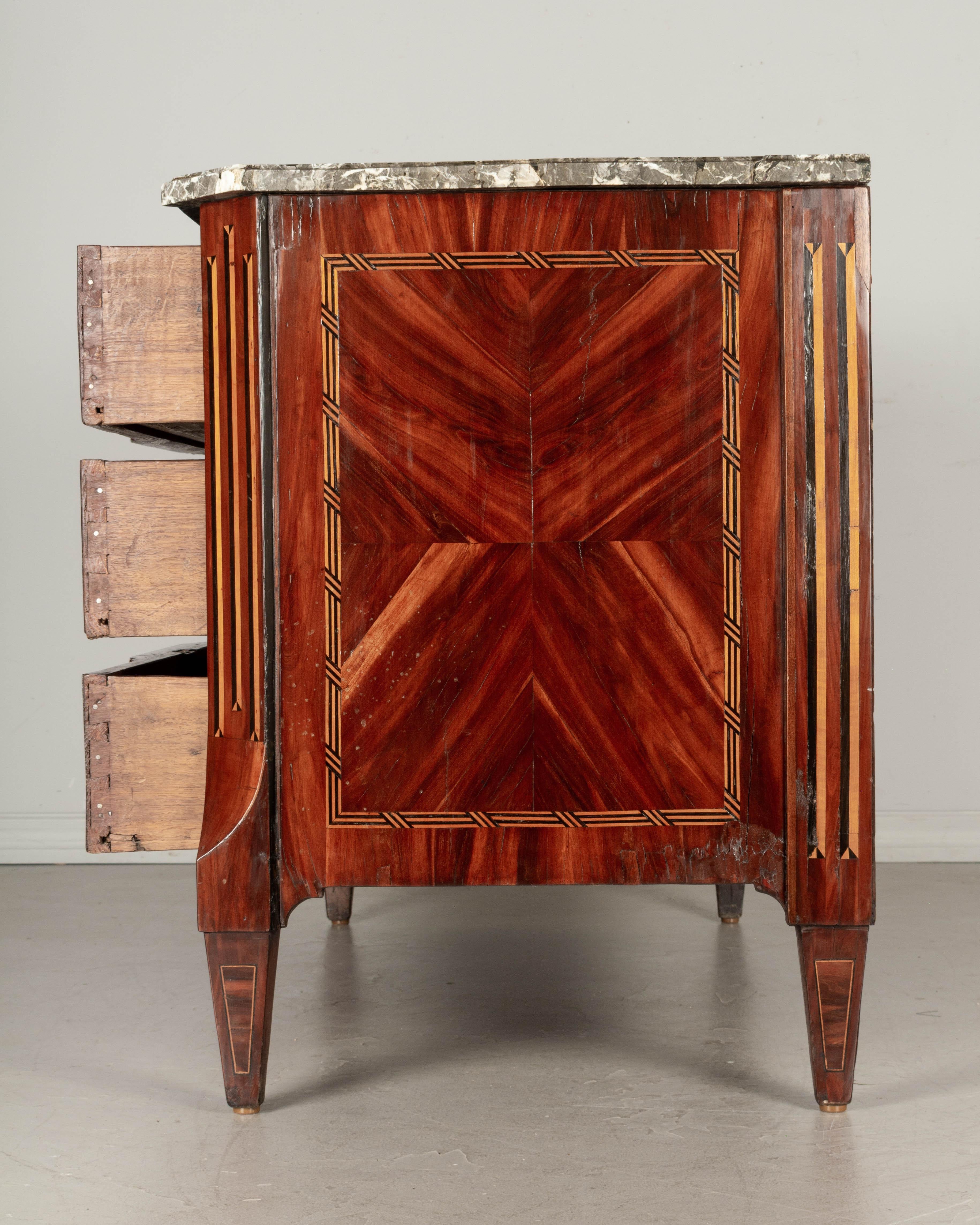 18th Century French Louis XVI Marquetry Commode For Sale 2