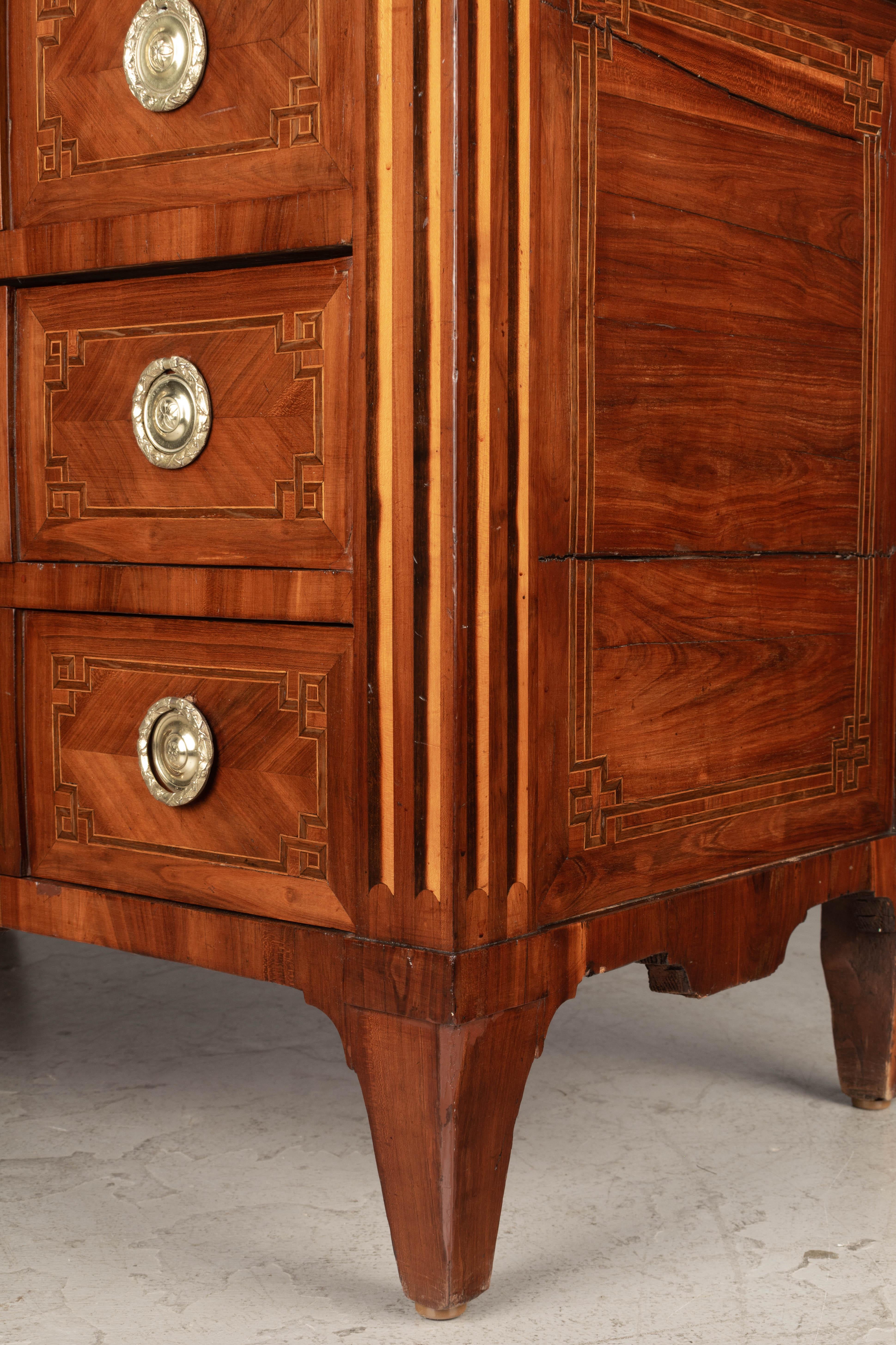 18th Century French Louis XVI Marquetry Secretaire or Desk For Sale 15