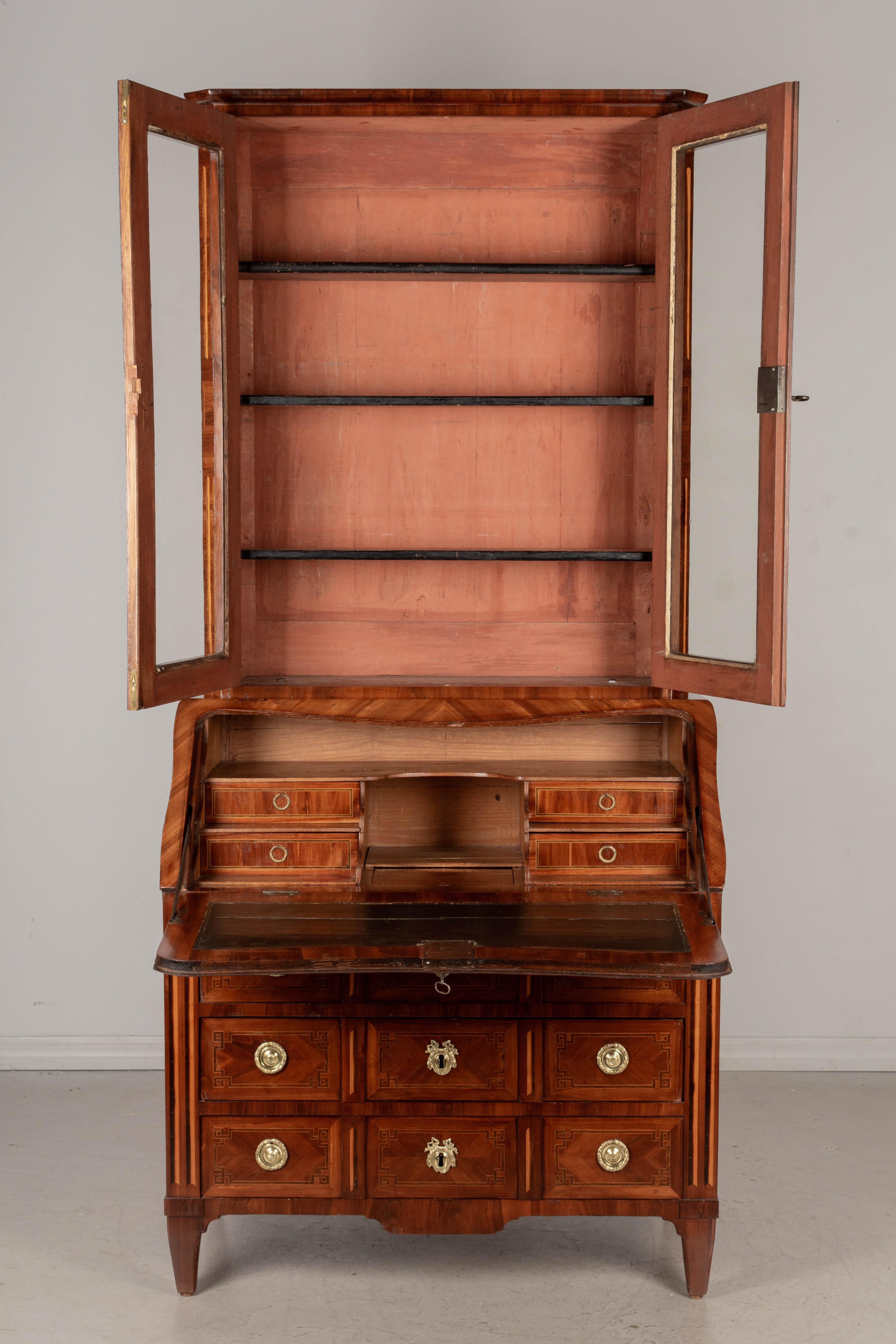 18th Century French Louis XVI Marquetry Secretaire or Desk For Sale 2