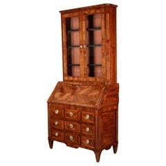 18th Century French Louis XVI Marquetry Secretaire or Desk