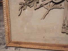 Pannello Boiserie musicale Luigi XVI del XVIII secolo con cornice in Oak Oak intagliato