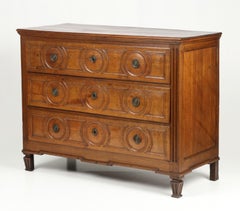 18th Century French Louis XVI Oak Commode Chest of Drawers