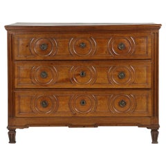 Antique 18th Century French Louis XVI Oak Commode Chest of Drawers