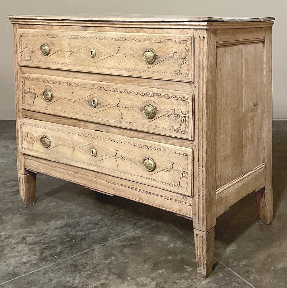 Hand-Carved 18th Century French Louis XVI Period Commode ~ Chest of Drawers For Sale