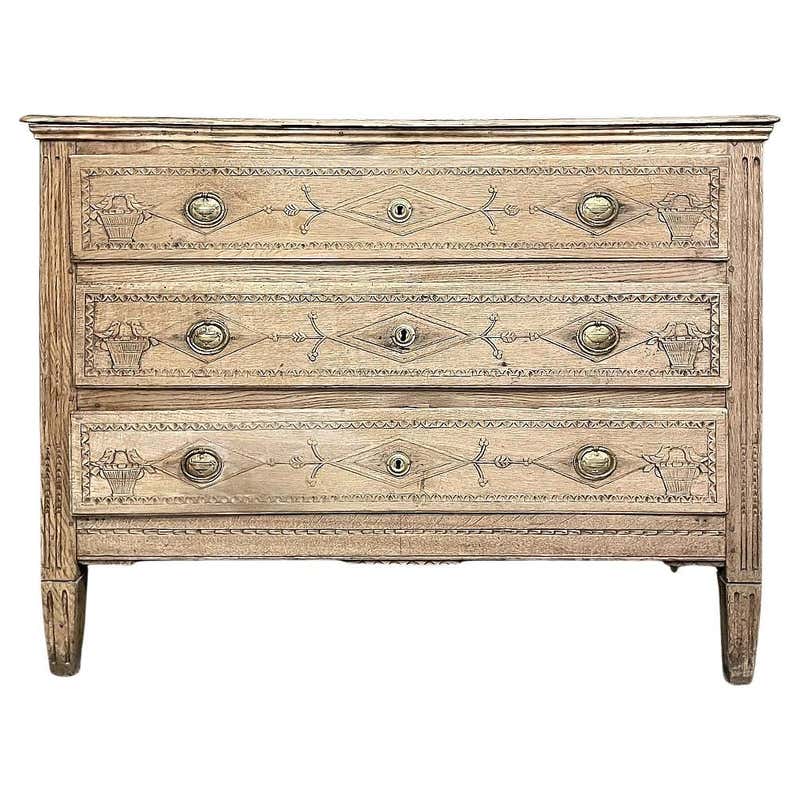 French Louis XVI Period Painted Oak Chest Of Drawers Commode For Sale ...