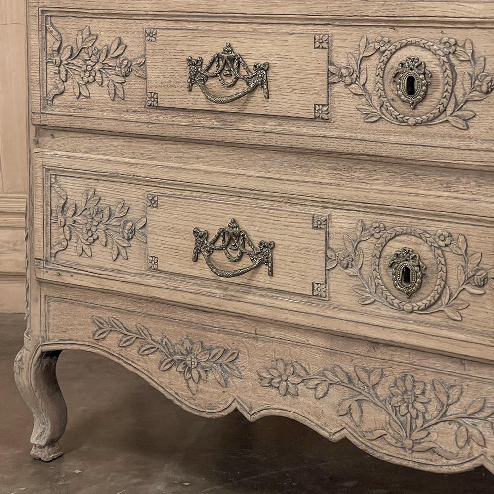 18th Century French Louis XVI Period Commode in Stripped Oak 12