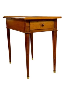 18th Century French Louis XVI Period Leather Top Writing Table