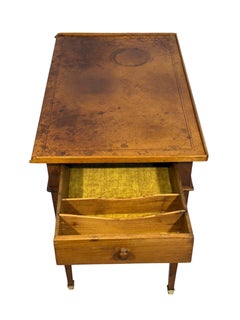 18th Century French Louis XVI Period Leather Top Writing Table