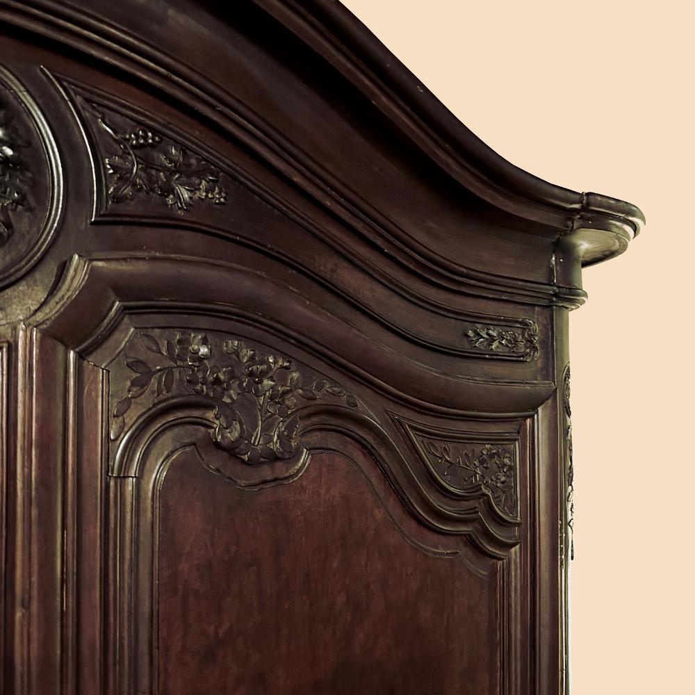 18th Century French Louis XVI Period Mahogany Armoire For Sale 7