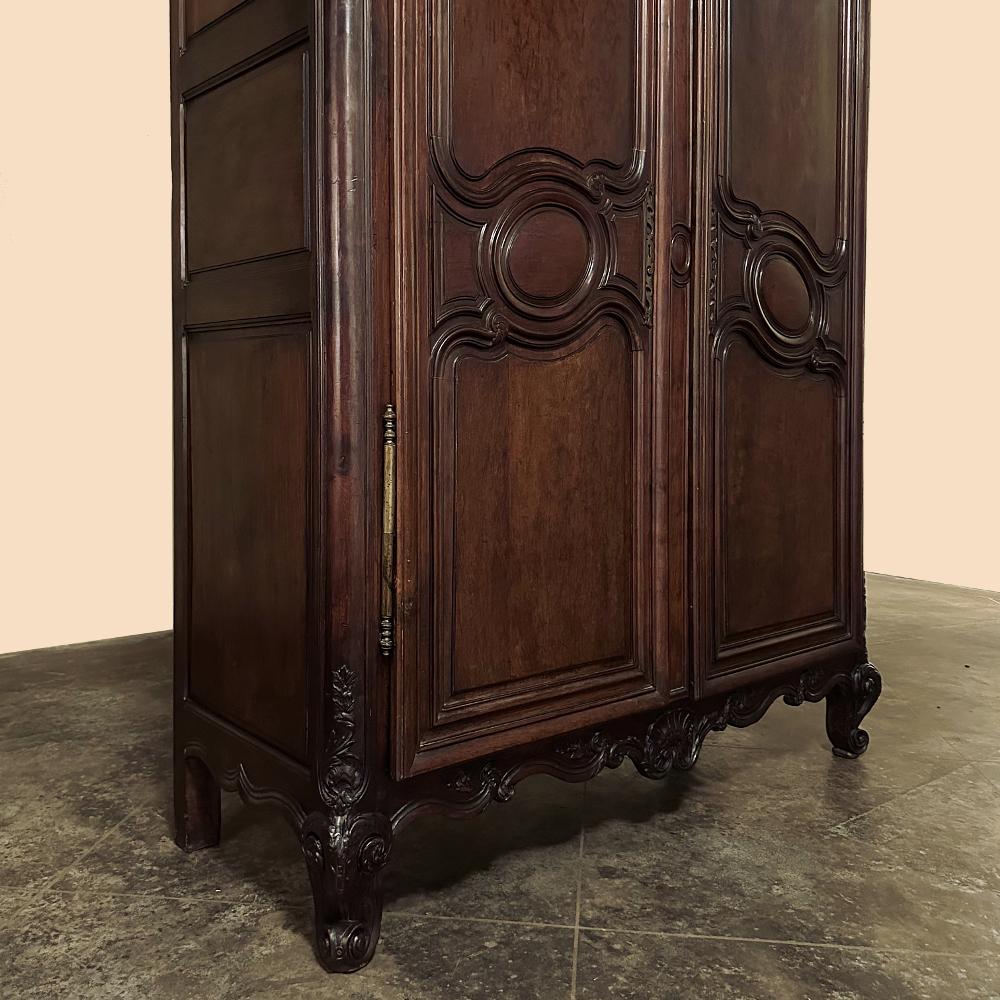 18th Century French Louis XVI Period Mahogany Armoire For Sale 8
