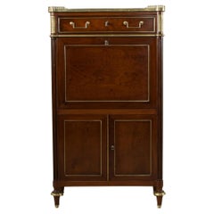 Secrétaire de dame en acajou d
époque Louis XVI du 18ème siècle, 31 pouces de large