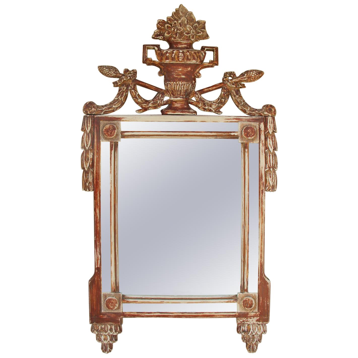 18th Century French Louis XVI Period Mirror with Original Mirror Plate