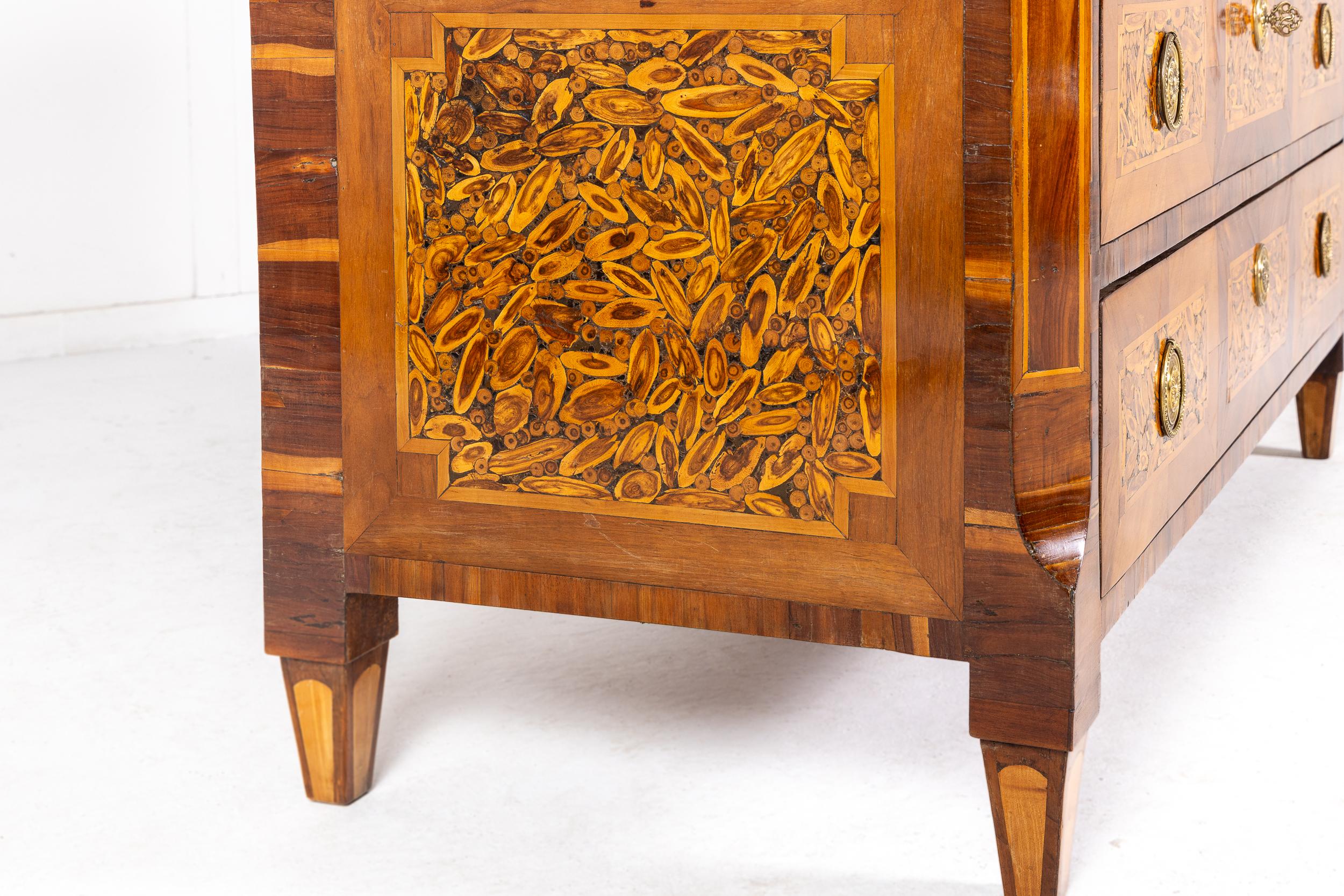 Commode francese del XVIII secolo di epoca Luigi XVI con piano in marmo in vendita 1
