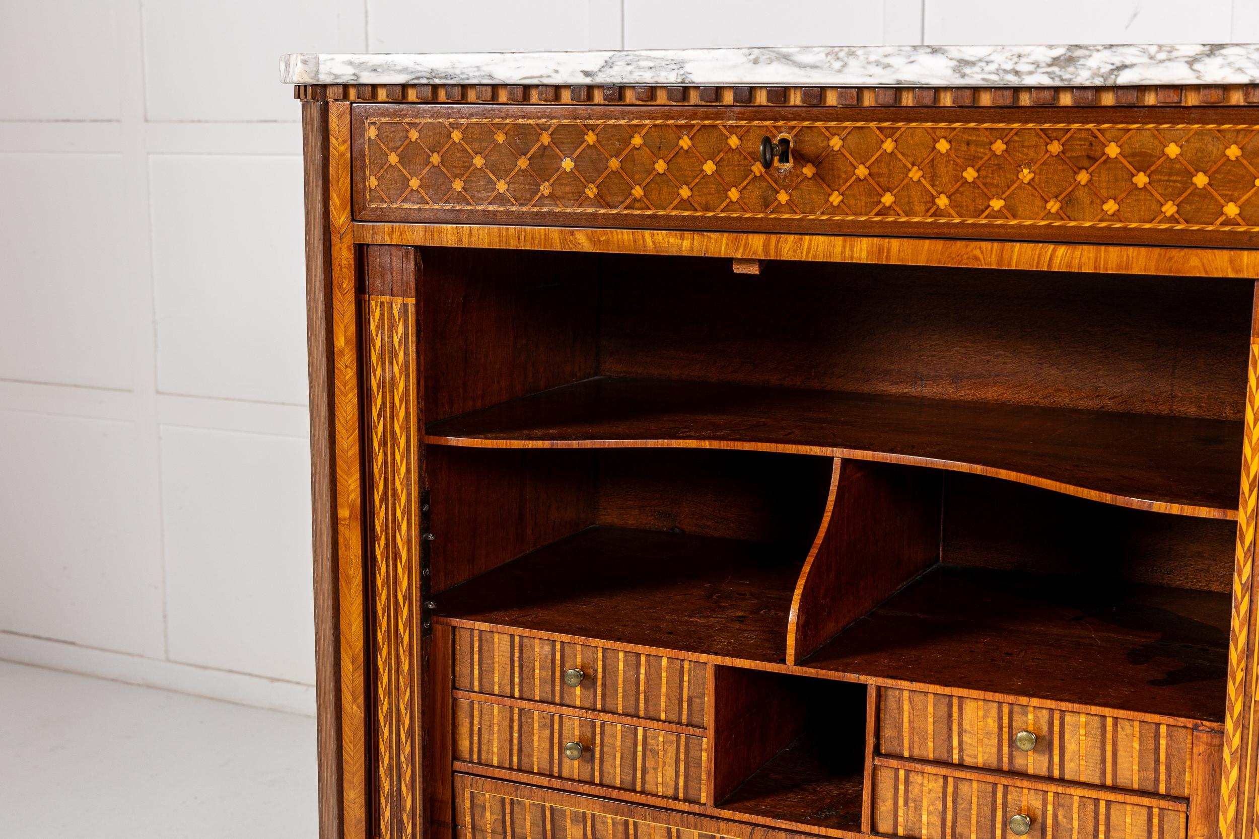 18th Century and Earlier 18th Century French Louis XVI Period Secrétaire à Abattant For Sale