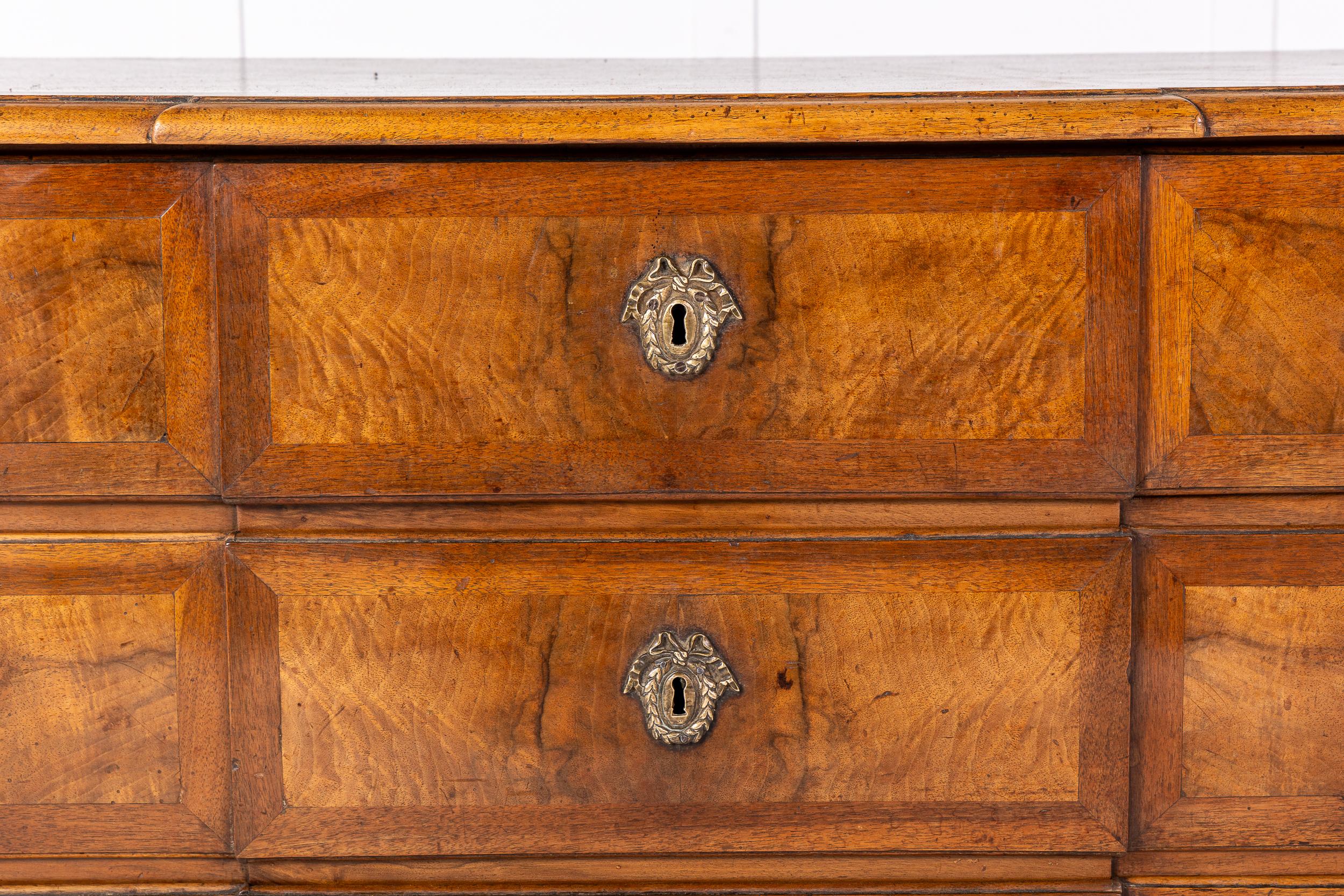 18th Century and Earlier 18th Century French Louis XVI Period Walnut Commode For Sale