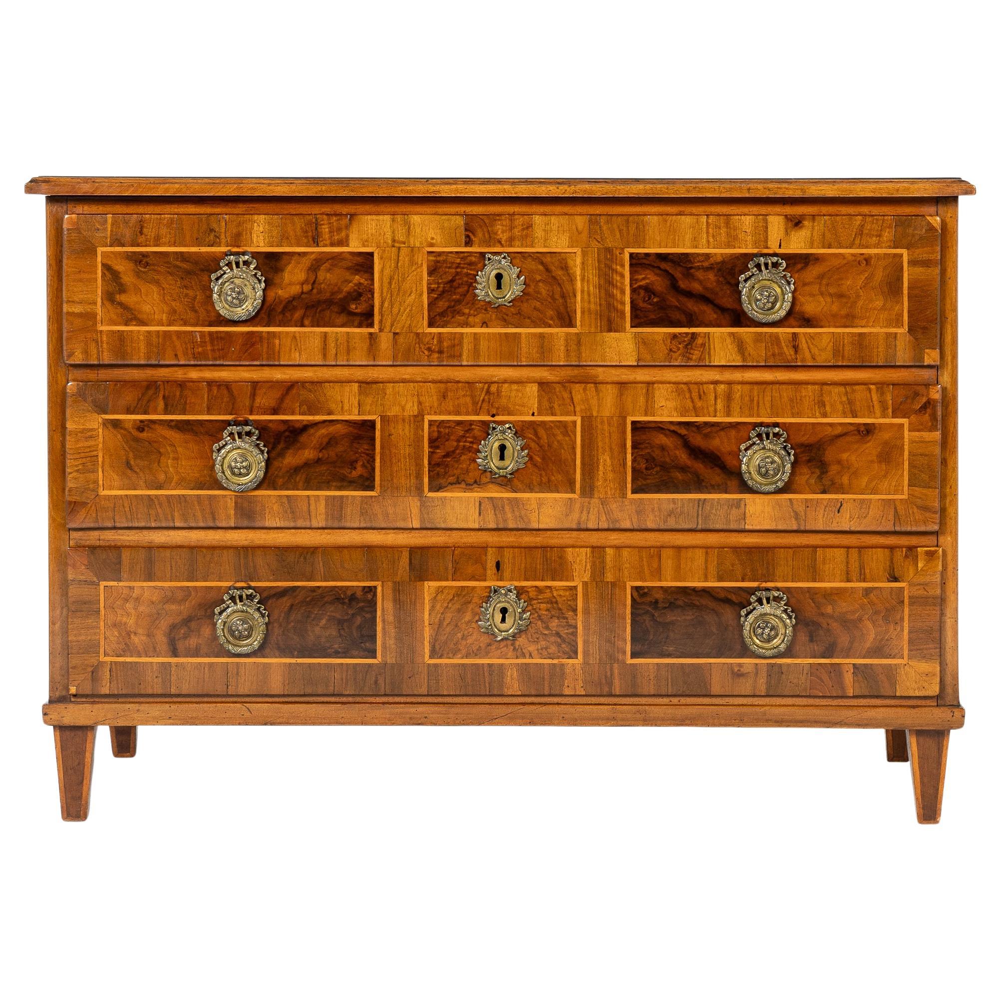 18th Century French Louis XVI Period Walnut Commode