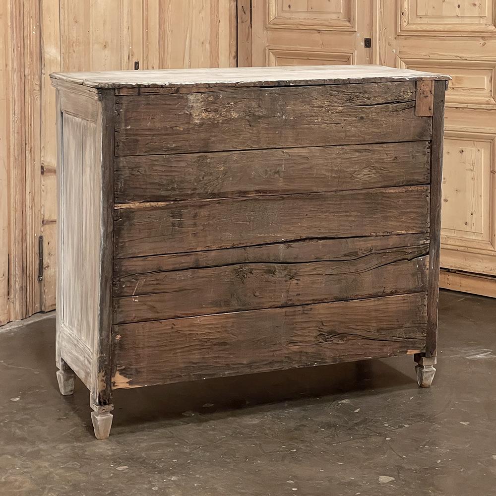 18th Century French Louis XVI Period Whitewashed Commode For Sale 15