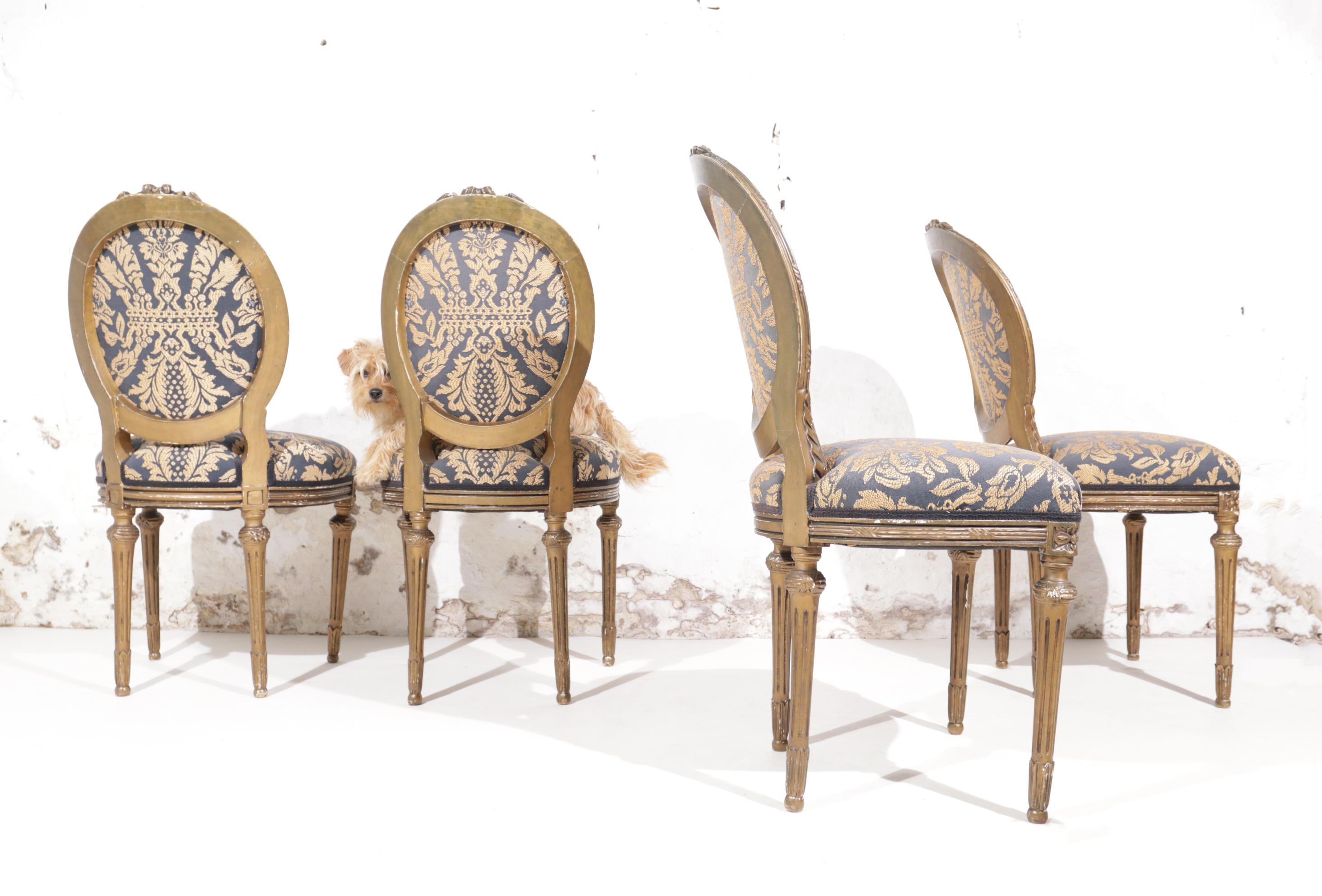 18th Century, French Louis XVI Side Chairs 12