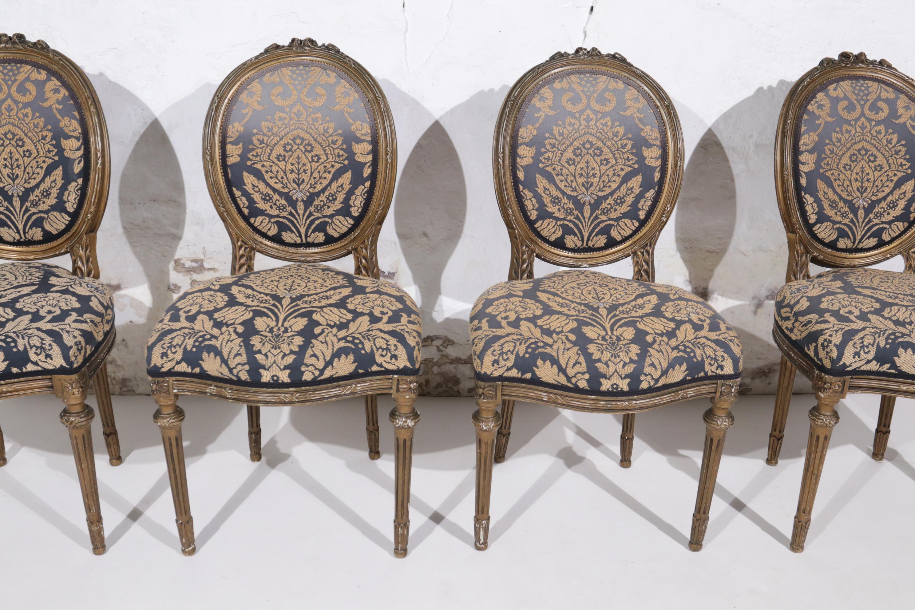 Hand-Carved 18th Century, French Louis XVI Side Chairs