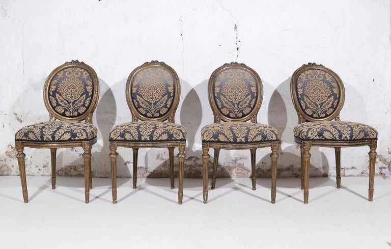 18th Century, French Louis XVI Side Chairs For Sale at 1stDibs