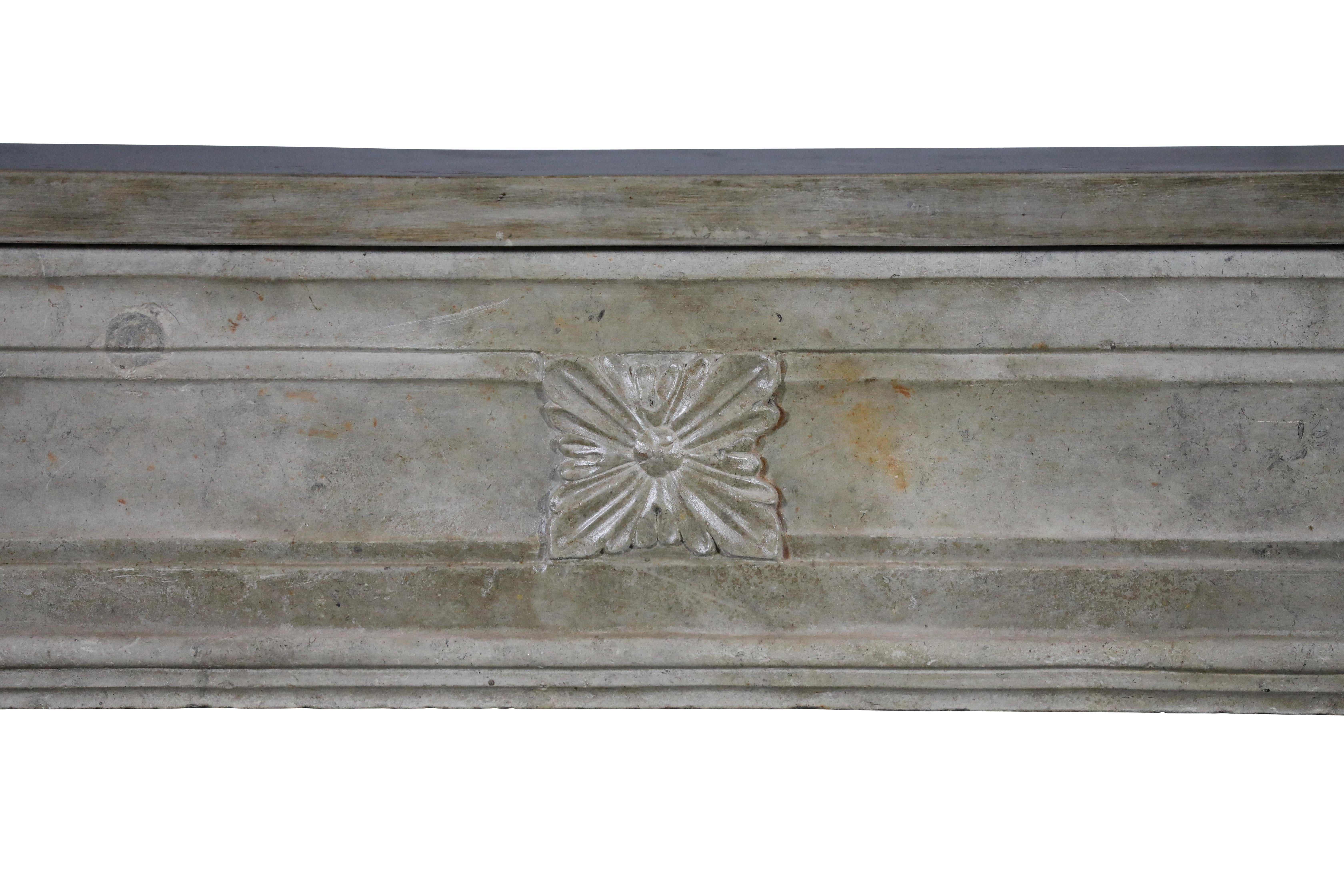 18th Century and Earlier 18th Century French Louis XVI Statement Fireplace From Paris For Sale