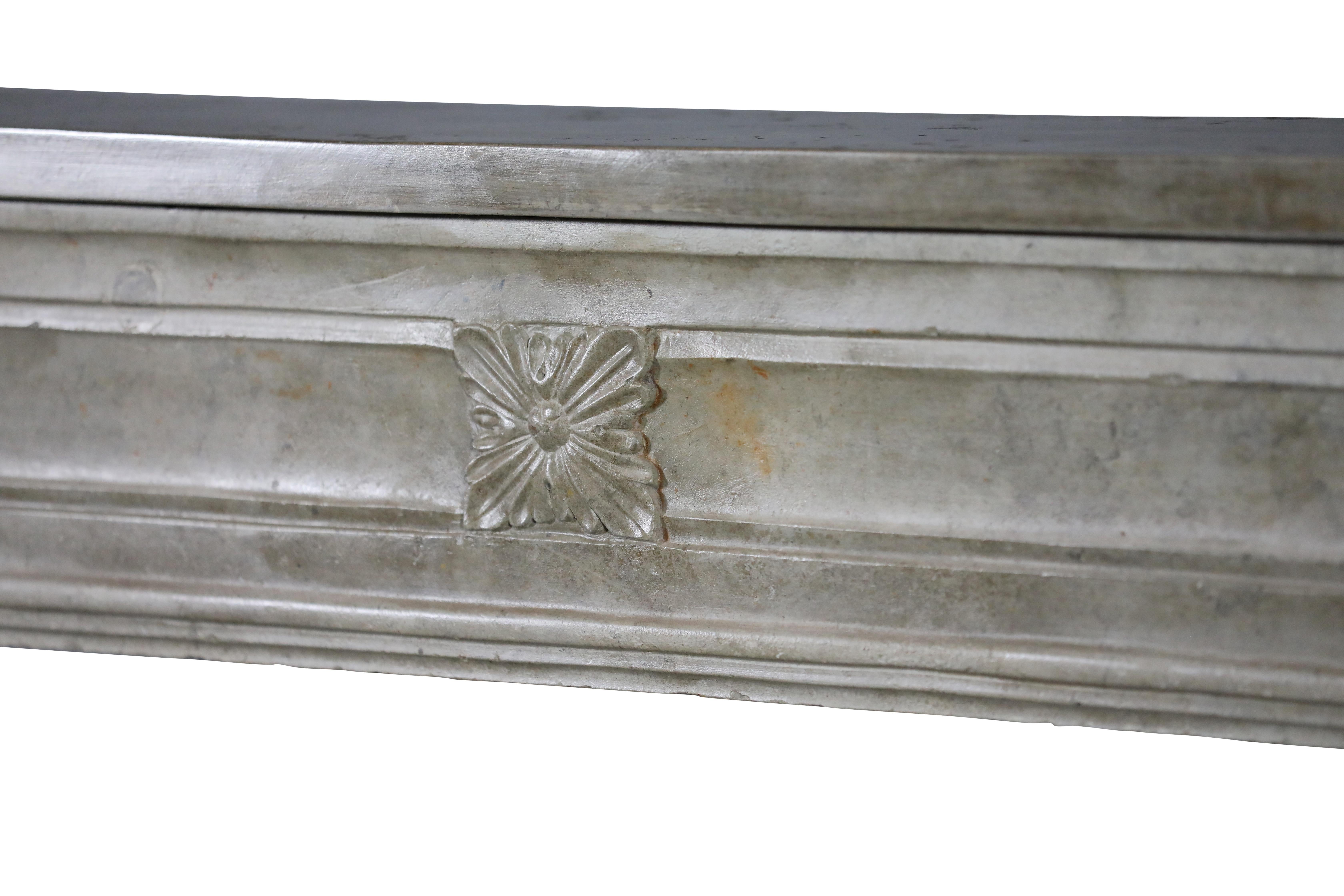 18th Century French Louis XVI Statement Fireplace From Paris For Sale 1
