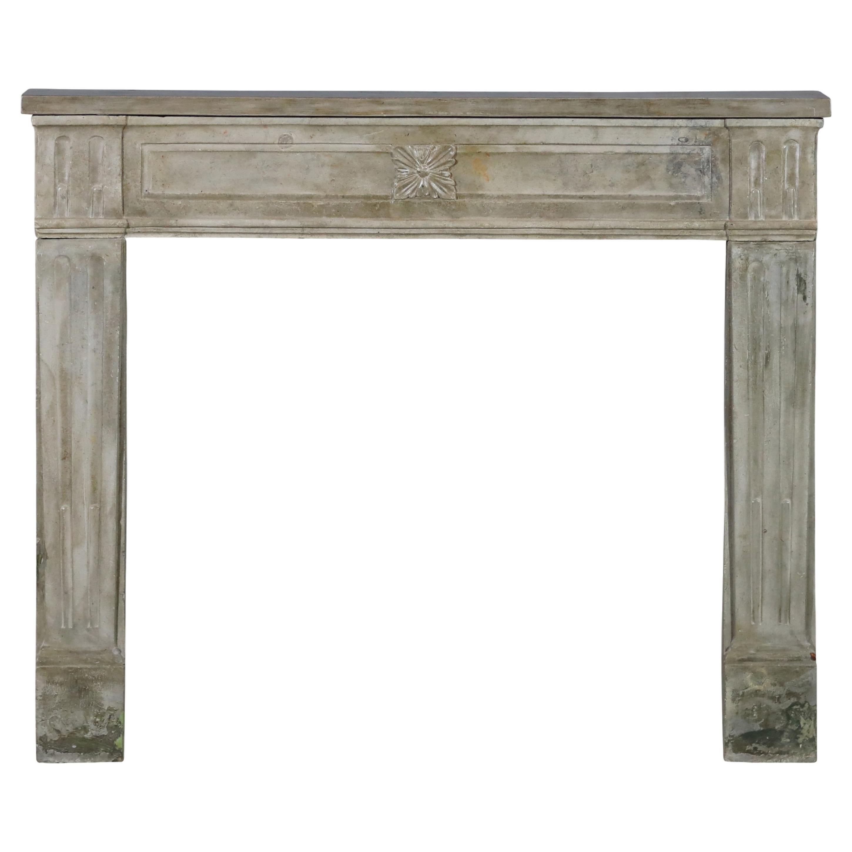 18th Century French Louis XVI Statement Fireplace From Paris For Sale